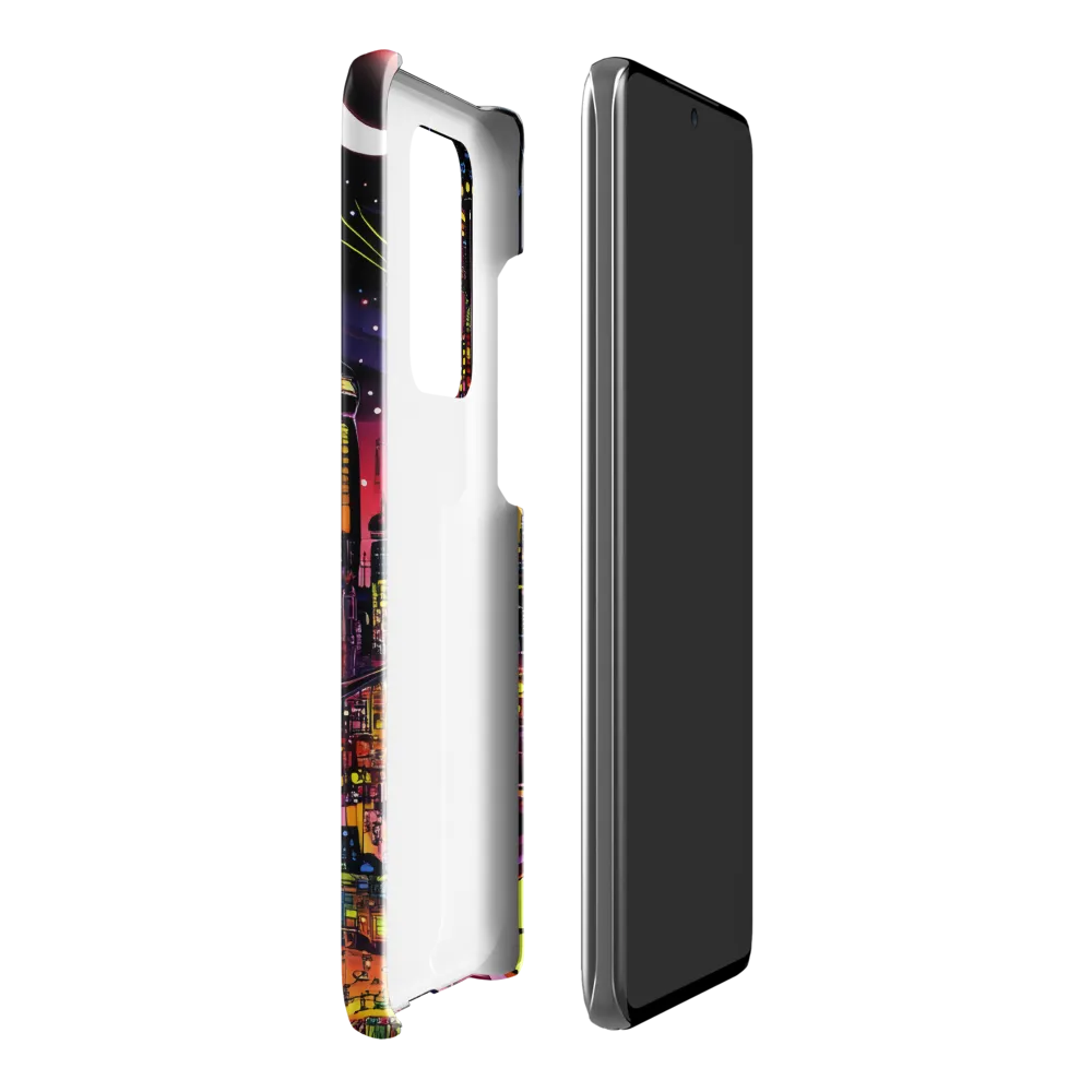 Neon Odyssey: A Journey Through Futuristic Realms | Phone Case |  S20 Ultra | Snap Case | Glossy