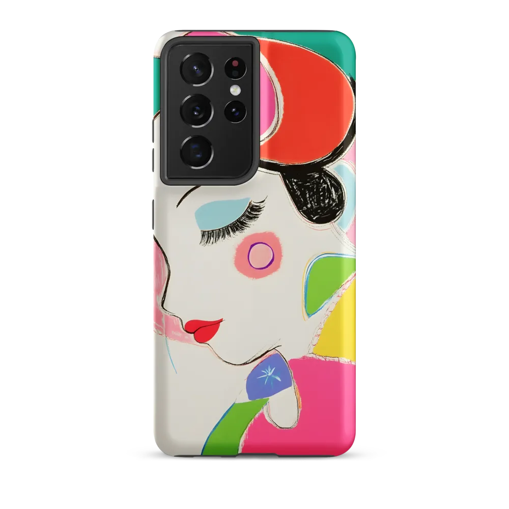 Whimsical Portrait in Colorful Abstraction