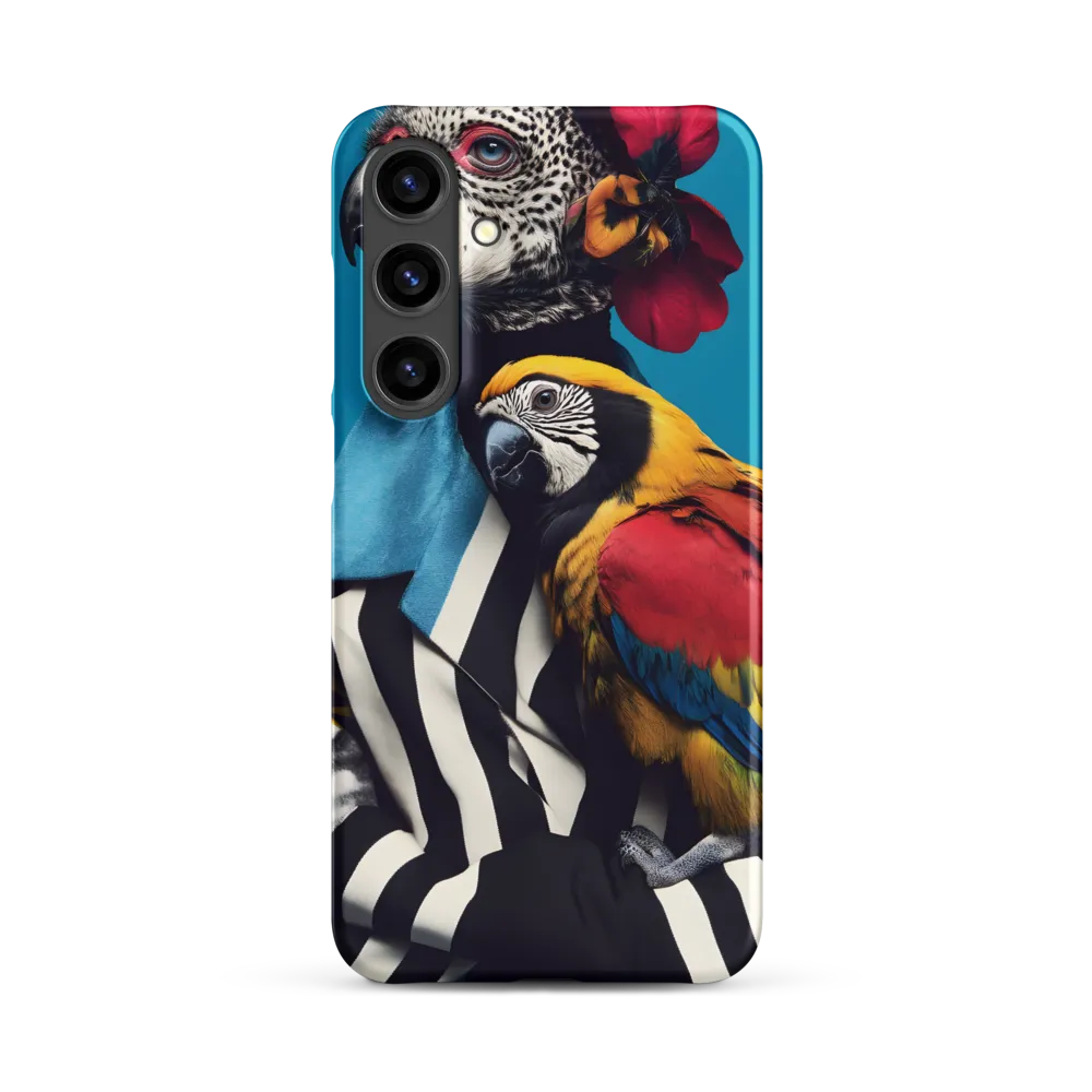Vibrant Fusion of Flora and Fauna | Phone Case |  S24 Plus | Snap Case | Matte