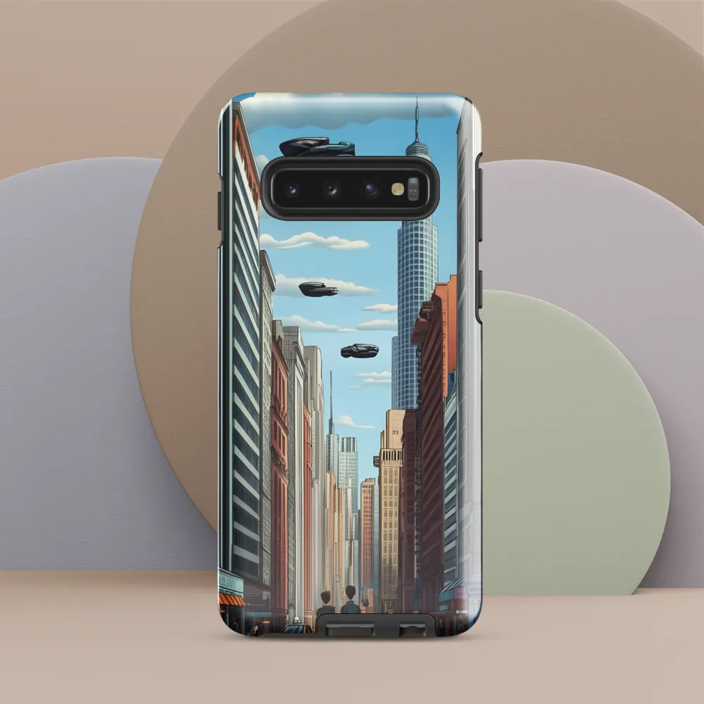 Futuristic Stroll through the Urban Skyline