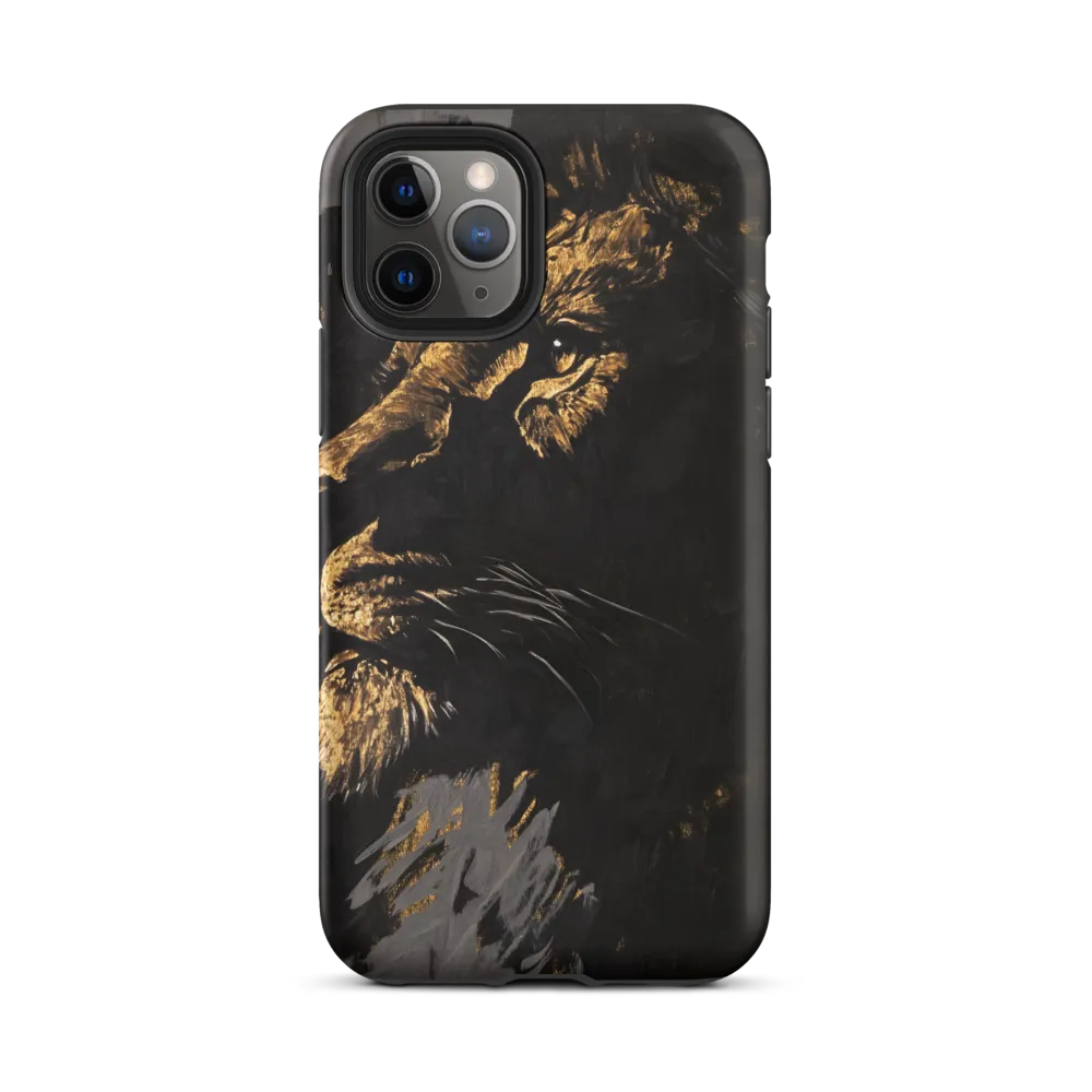 Majestic Gaze: The Golden Lion