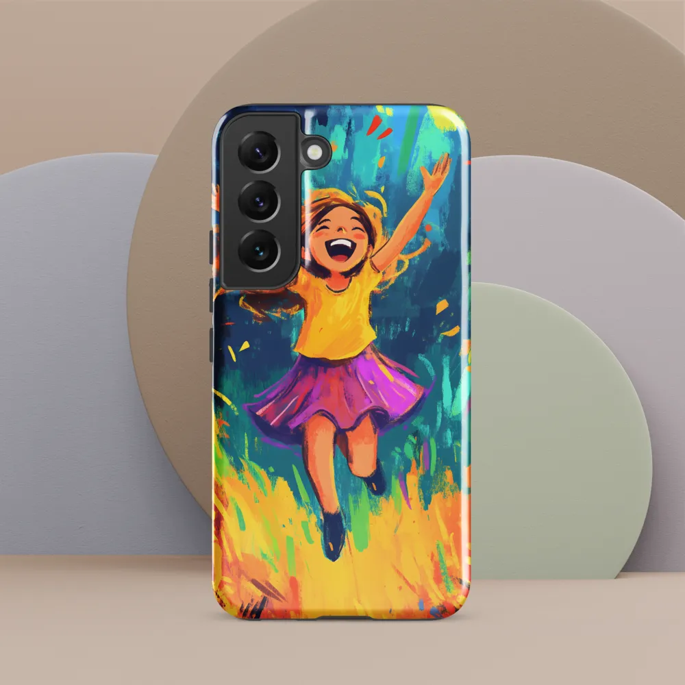 Joyful Escape into Nature | Phone Case |  S22 | Tough Case | Glossy