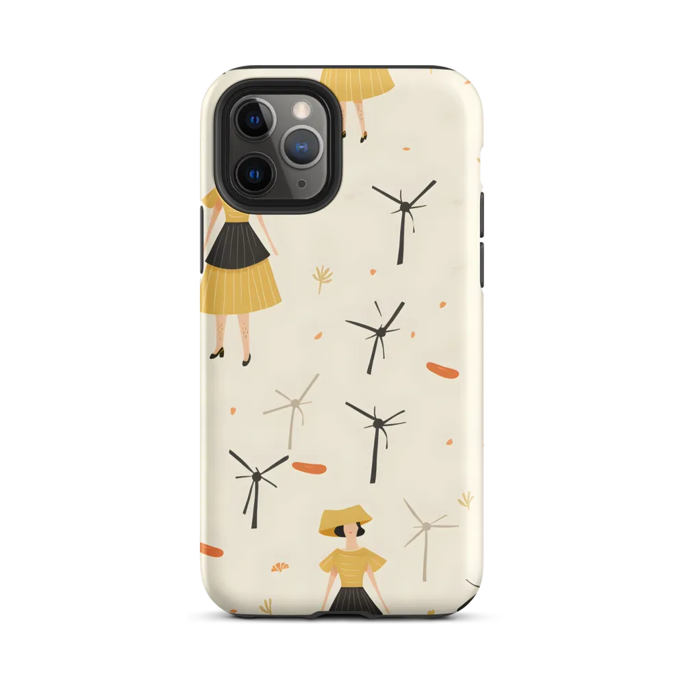 Whimsical Patterns of Nature and Femininity | Phone Case |  11 Pro | Tough Case | Matte