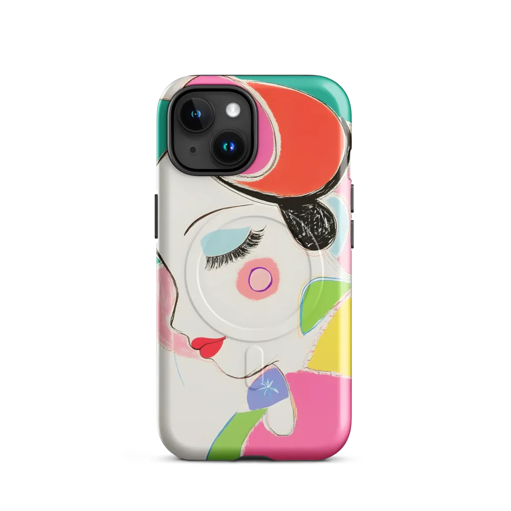 Whimsical Portrait in Colorful Abstraction