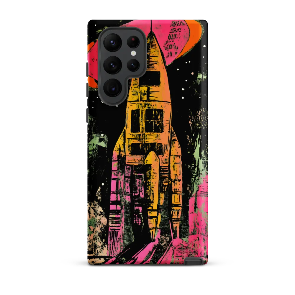 Cosmic Voyage: A Surreal Rocket Adventure
