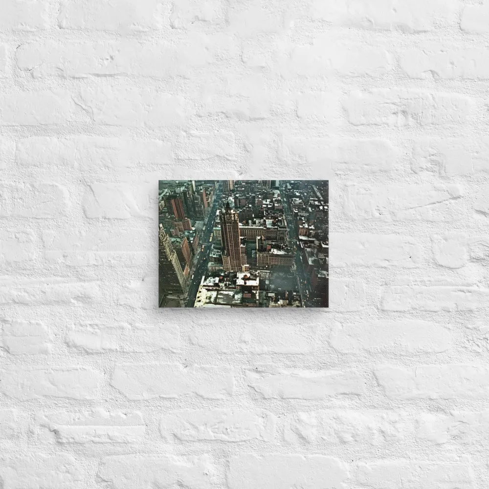 Aerial Symphony of Urban Life | Canvas | 9″×12″