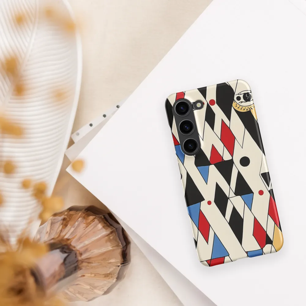 Dynamic Geometric Symphony | Phone Case |  S23 | Snap Case | Matte
