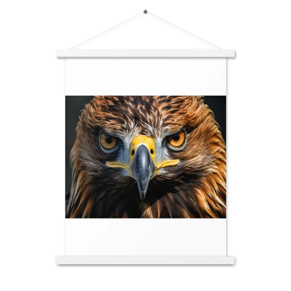 The Intensity of the Eagle | Poster With White Wood Hanger | 18″×24″