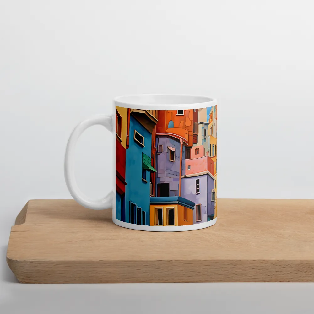 Vibrant Cityscape: A Kaleidoscope of Colors | Mug with White inside | 11 oz