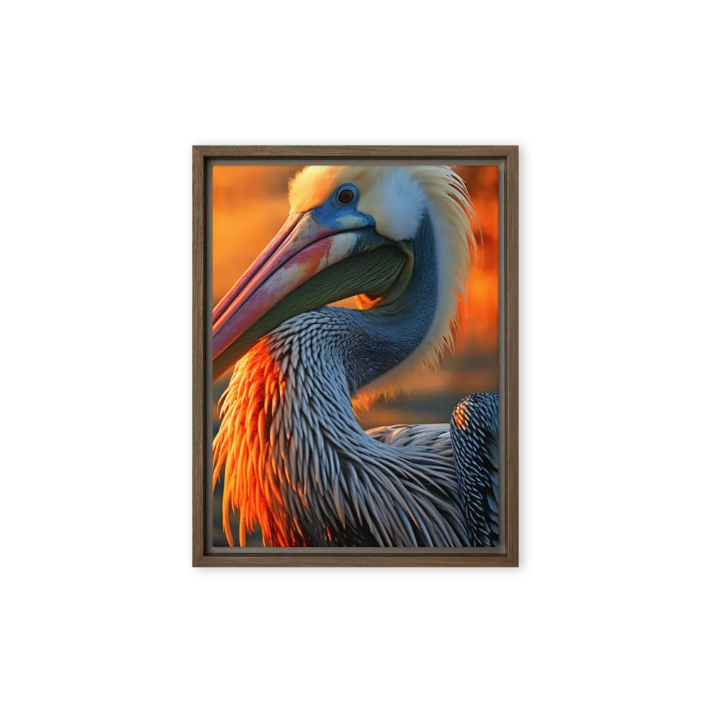 Elegance of the Pelican at Sunset
