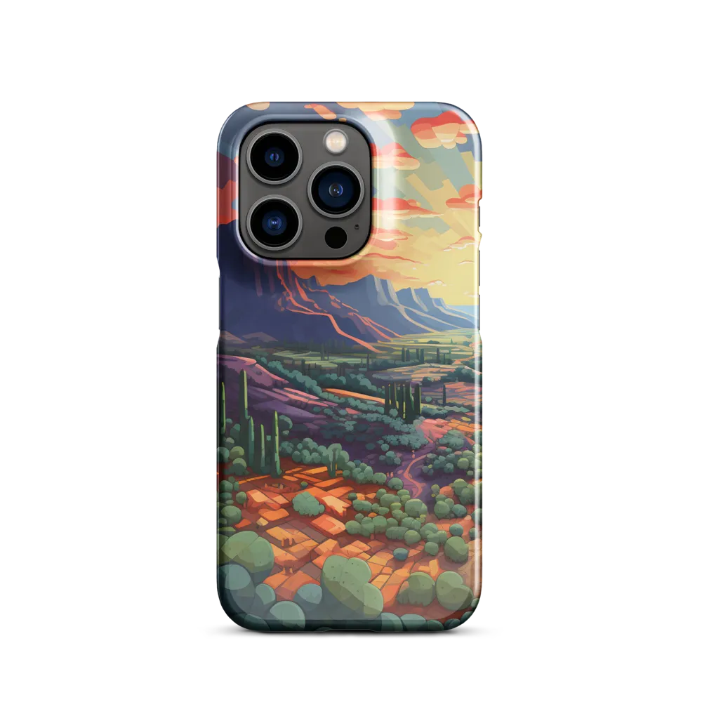 Desert Serenity at Dusk | Phone Case |  14 Pro | Snap Case | Glossy