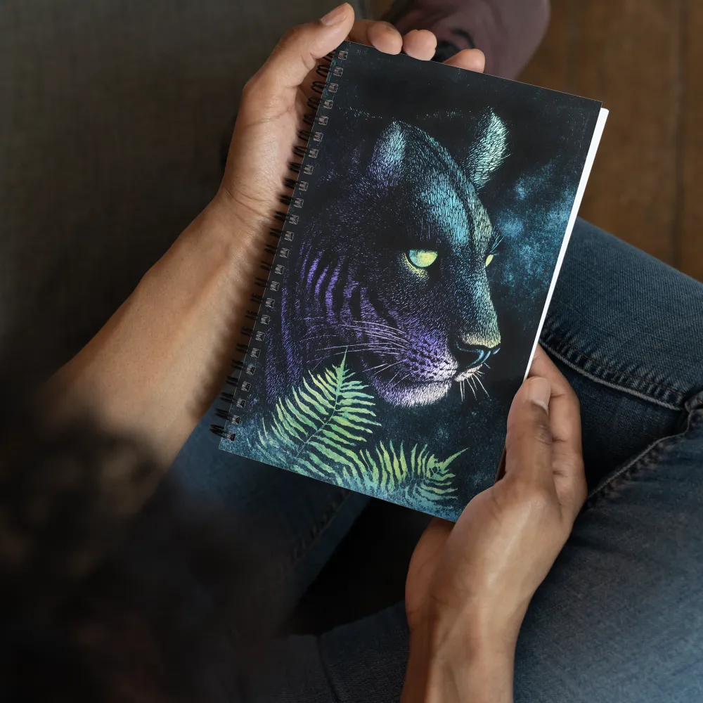 Gaze of the Mystic Tiger | Spiral Notebook