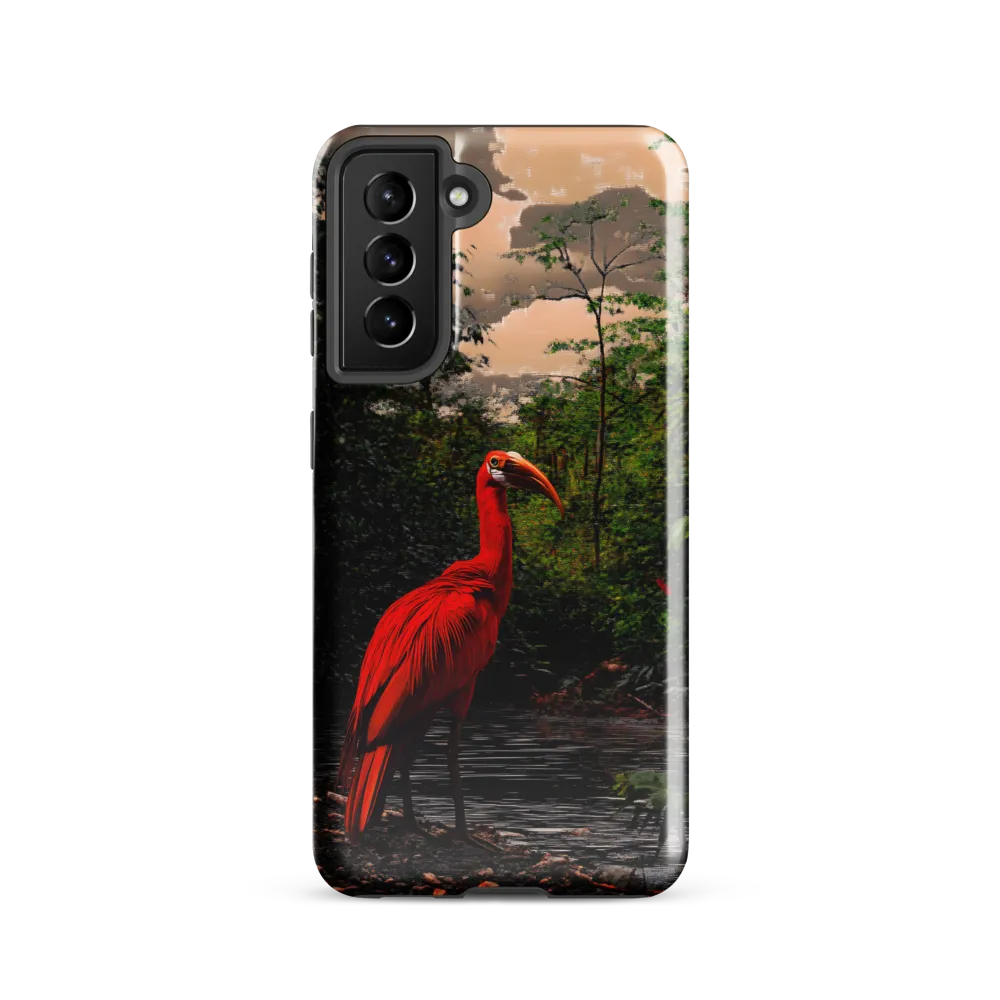 Enigmatic Elegance: The Scarlet Observer