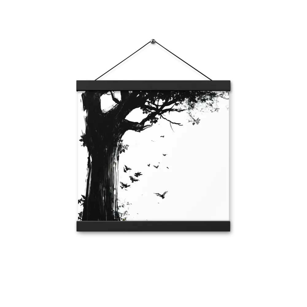Whispers of Nature | Poster With Black Wood Hanger | 12″×12″