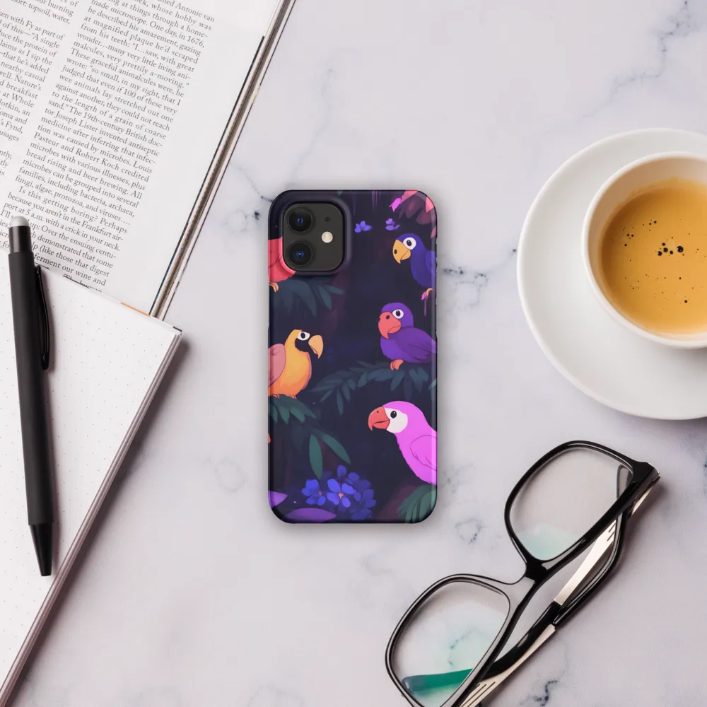 Tropical Parrot Playground | Phone Case |  12 Mini | Snap Case | Matte