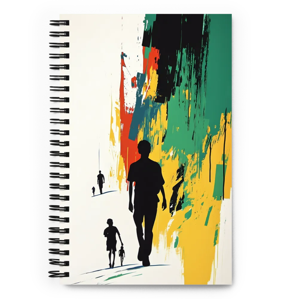 Journey of Silhouettes | Spiral Notebook