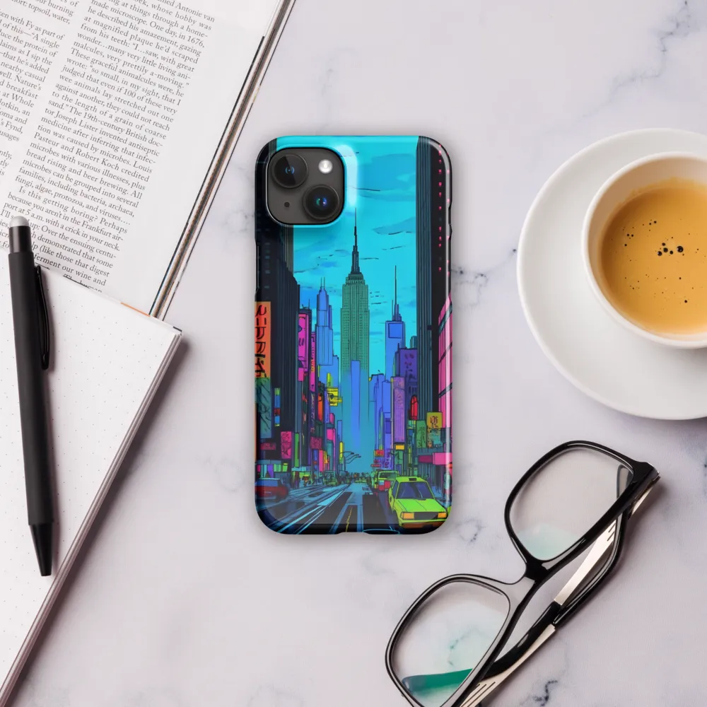 Neon Dreams of the City | Phone Case |  15 Plus | Snap Case | Glossy