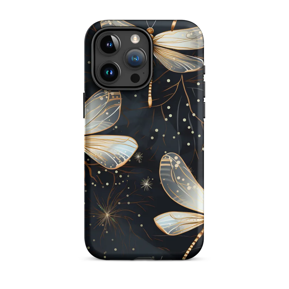 Ethereal Dance: Dragonflies in a Midnight Garden