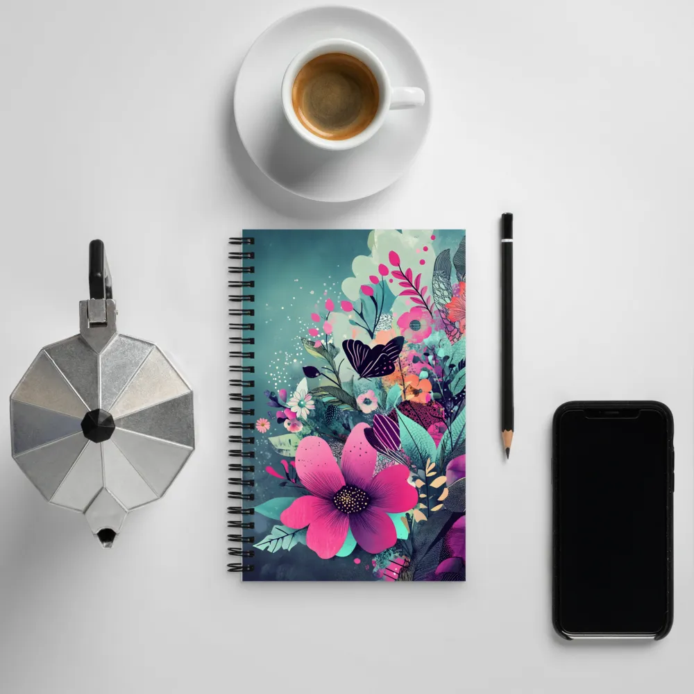 Whimsical Garden Symphony | Spiral Notebook