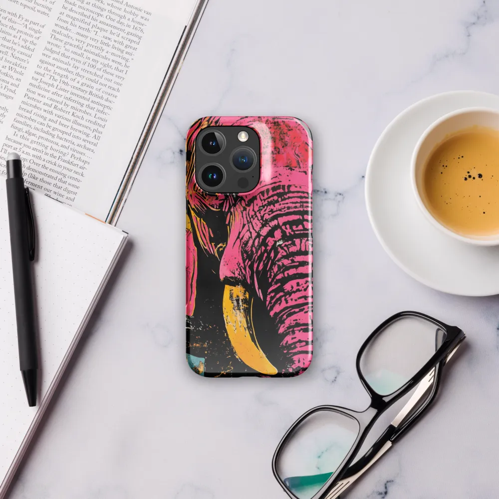 Bold Encounter: The Vibrant Elephant | Phone Case |  16 Pro | Snap Case | Glossy