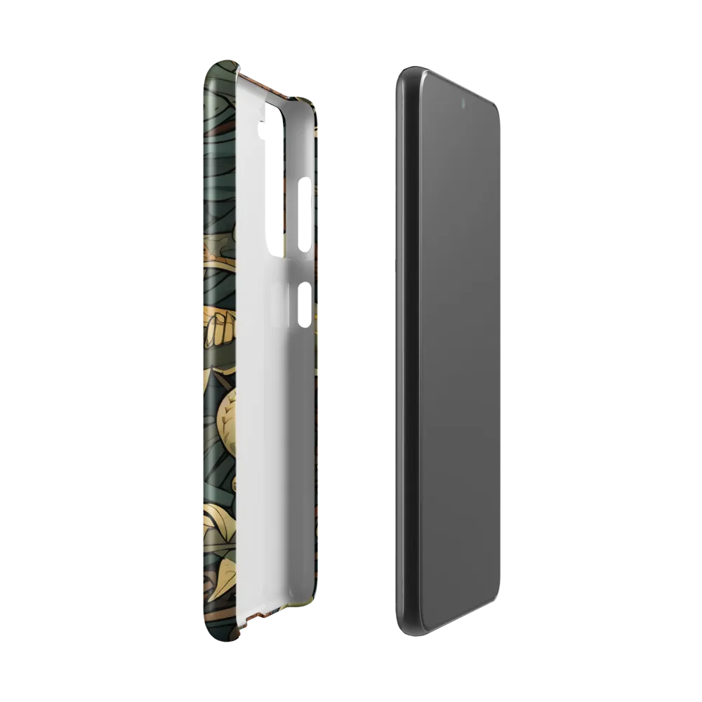 Dynamic Harmony of Sharks and Flora | Phone Case |  S21 | Snap Case | Glossy
