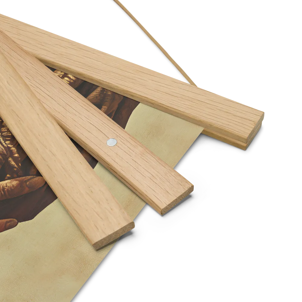 The Mask of Roots | Poster With Oak Wood Hanger | 10″×10″