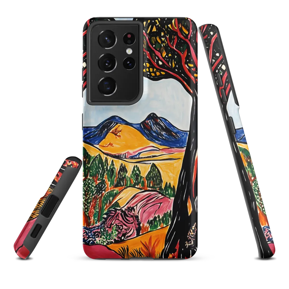 Vibrant Nature's Embrace | Phone Case |  S21 Ultra | Tough Case | Matte
