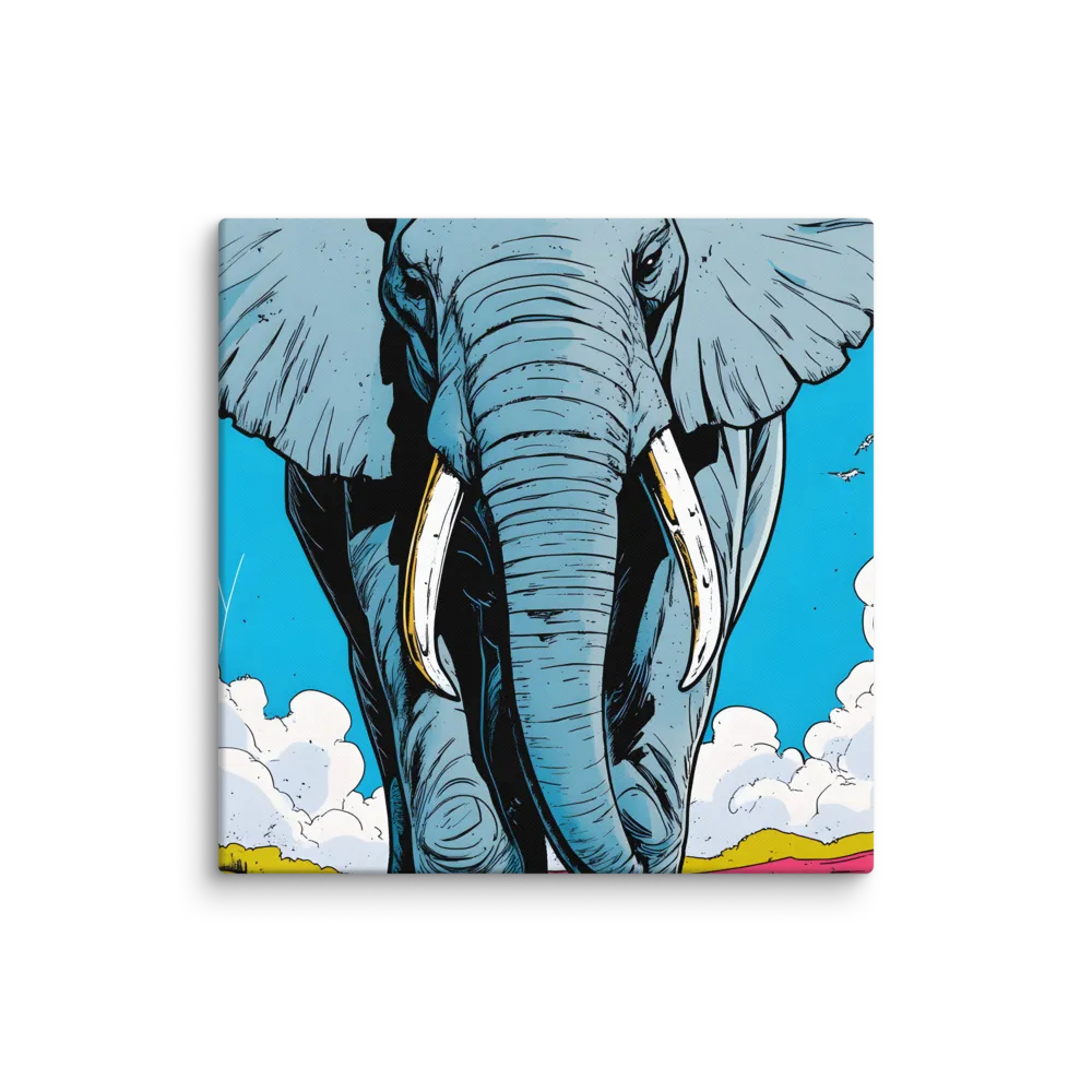 Majestic Presence: The Elephant | Canvas | 24″×24″