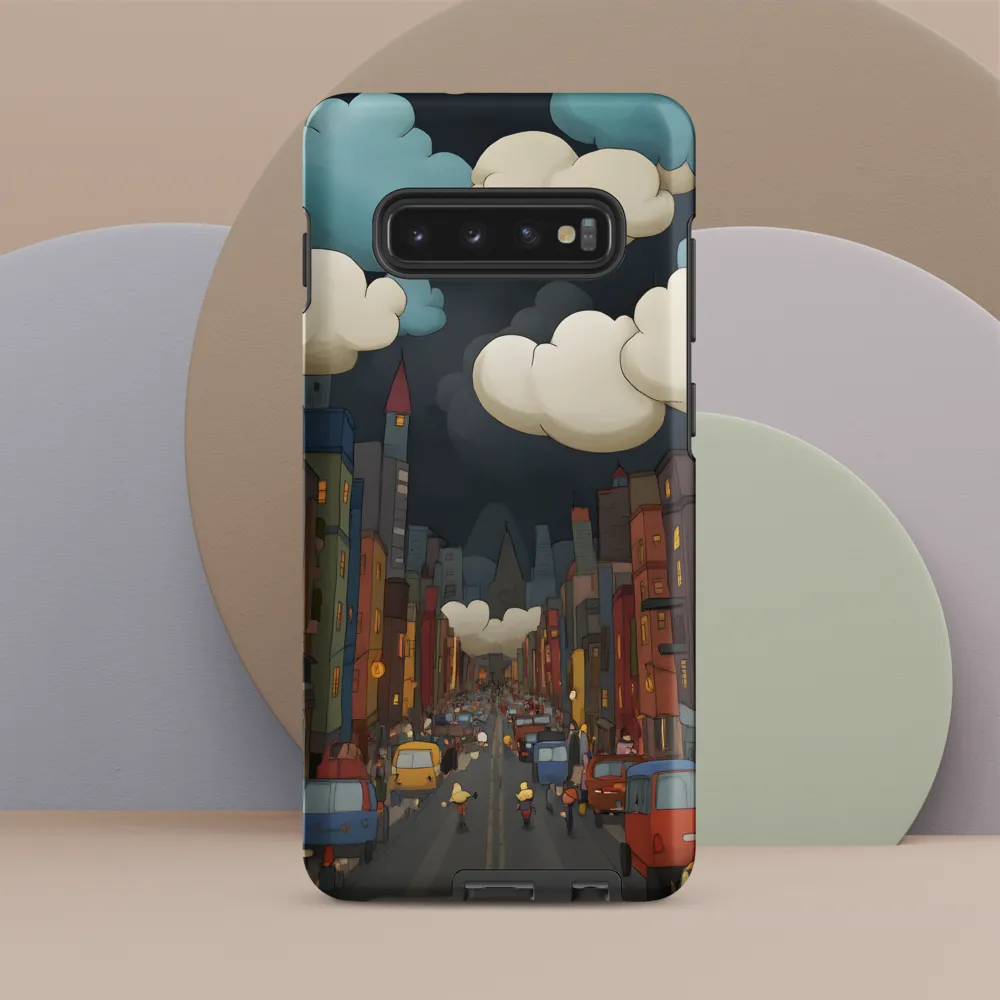 Urban Symphony: A City Awakens at Dusk | Phone Case |  S10 Plus | Tough Case | Matte