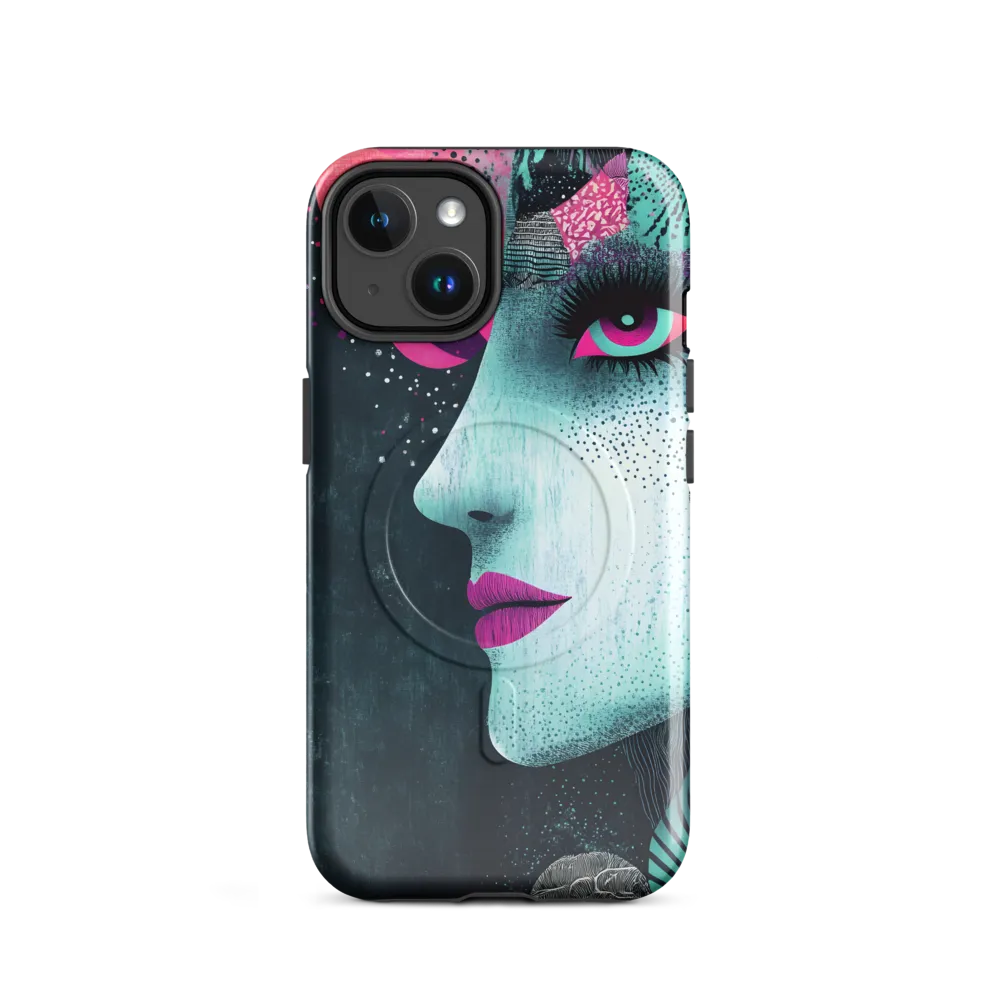 Mystical Beauty in Blue and Pink | Phone Case |  14 | MagSafe® Tough Case | Glossy