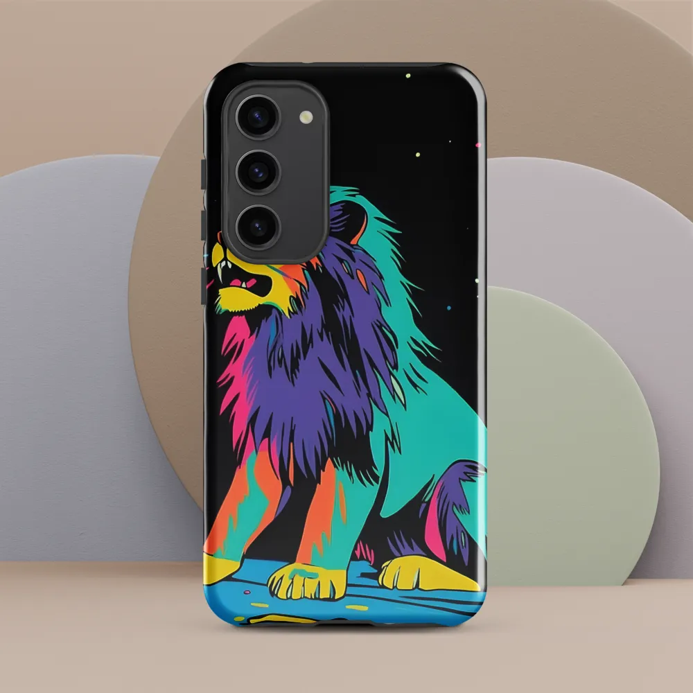 Roaring Colors: The Neon Lion