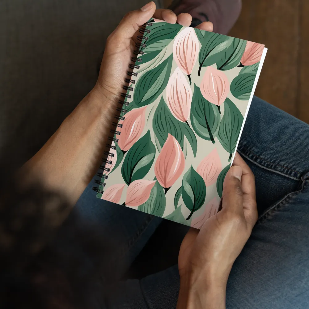 Floral Symphony in Modern Hues | Spiral Notebook