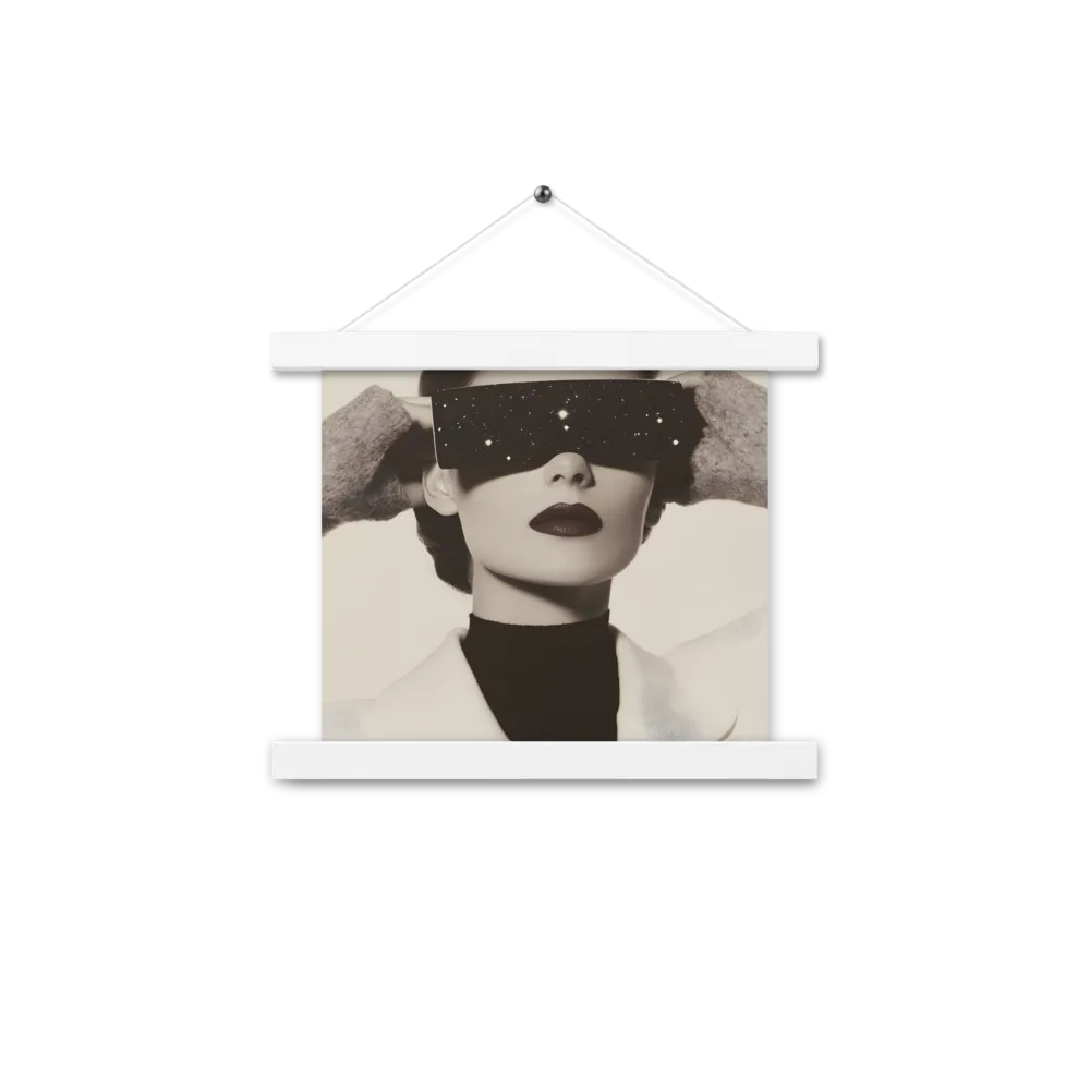 Celestial Elegance | Poster With White Wood Hanger | 10″×10″