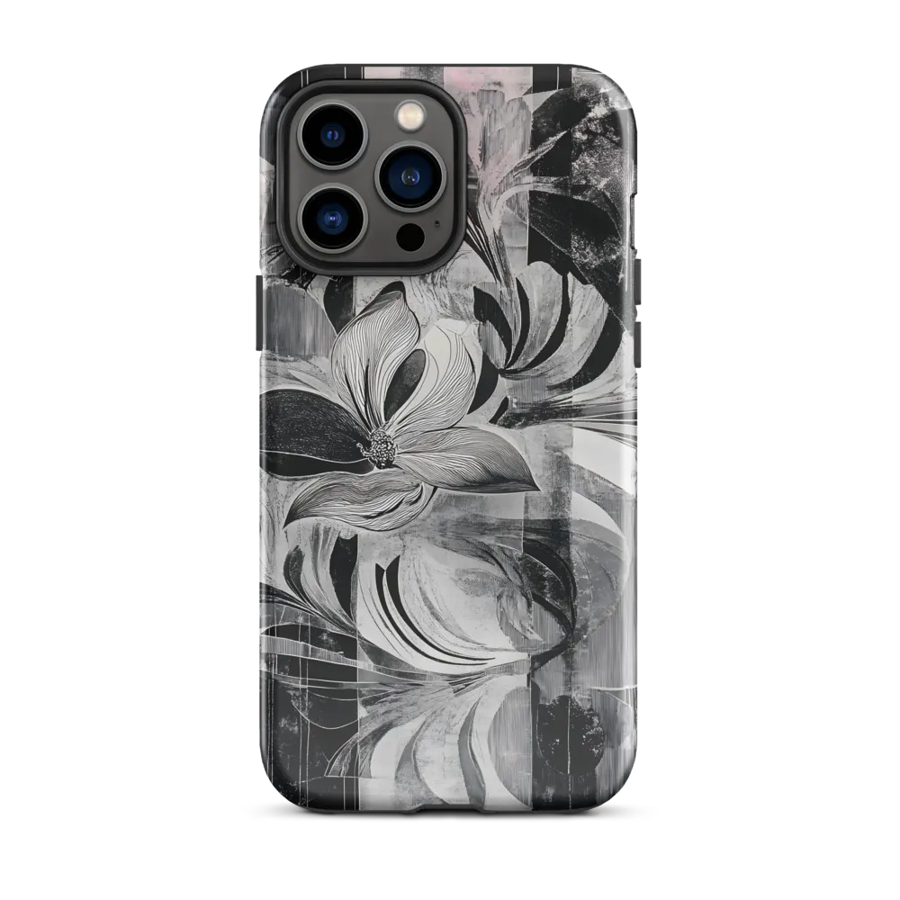 Floral Fusion in Monochrome