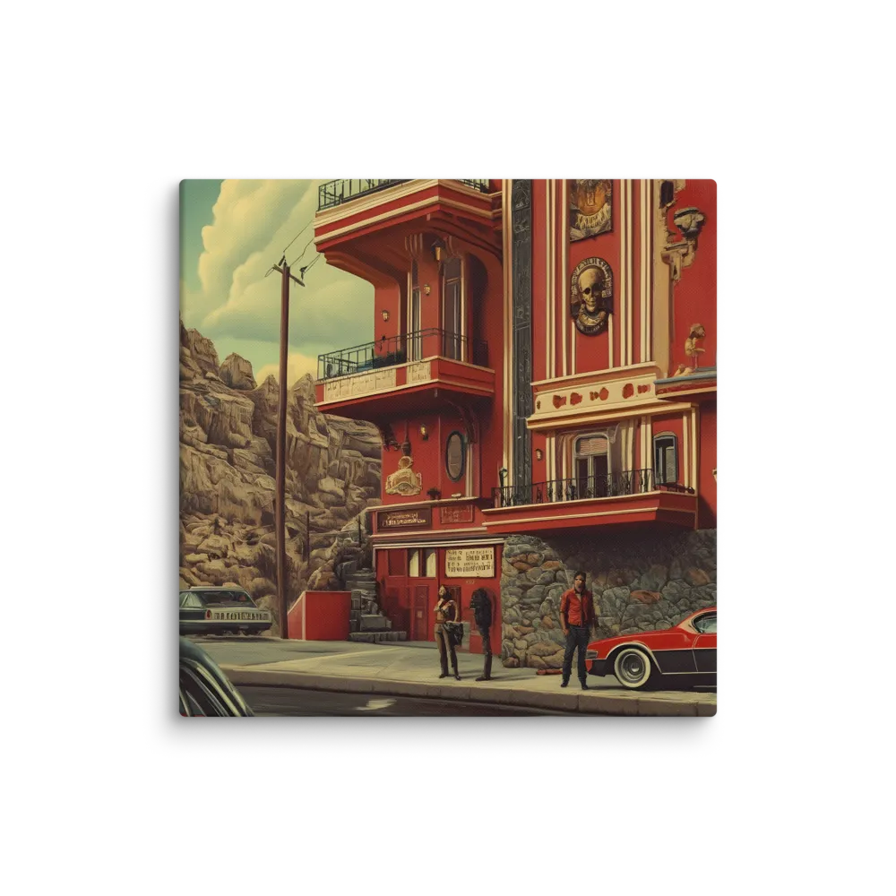 Retro Urban Dreamscape | Canvas | 30″×30″