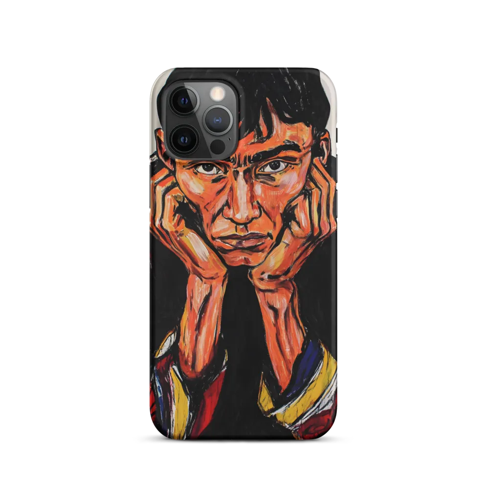 Contemplative Intensity: An Expressionist Portrait