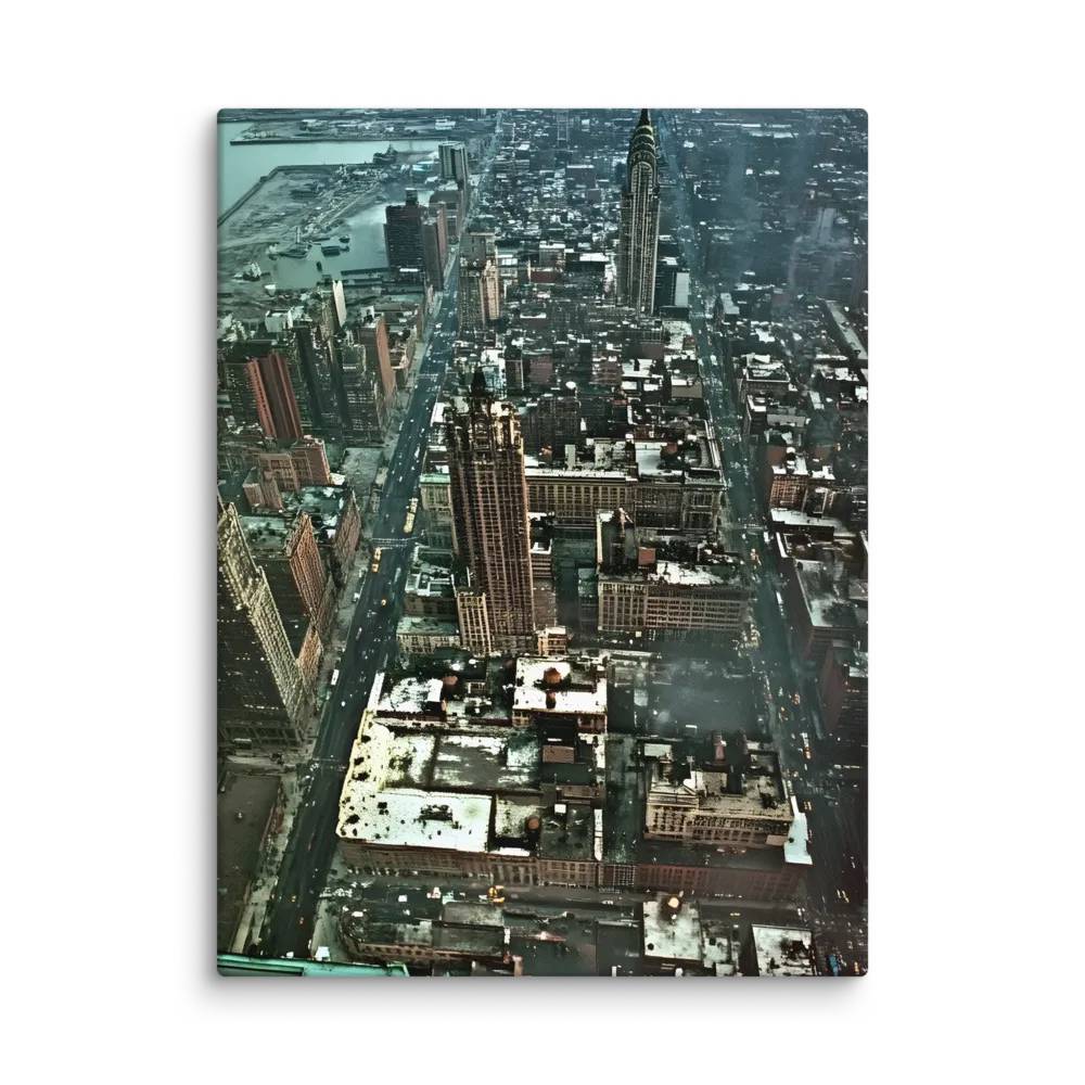 Aerial Symphony of Urban Life | Canvas | 18″×24″