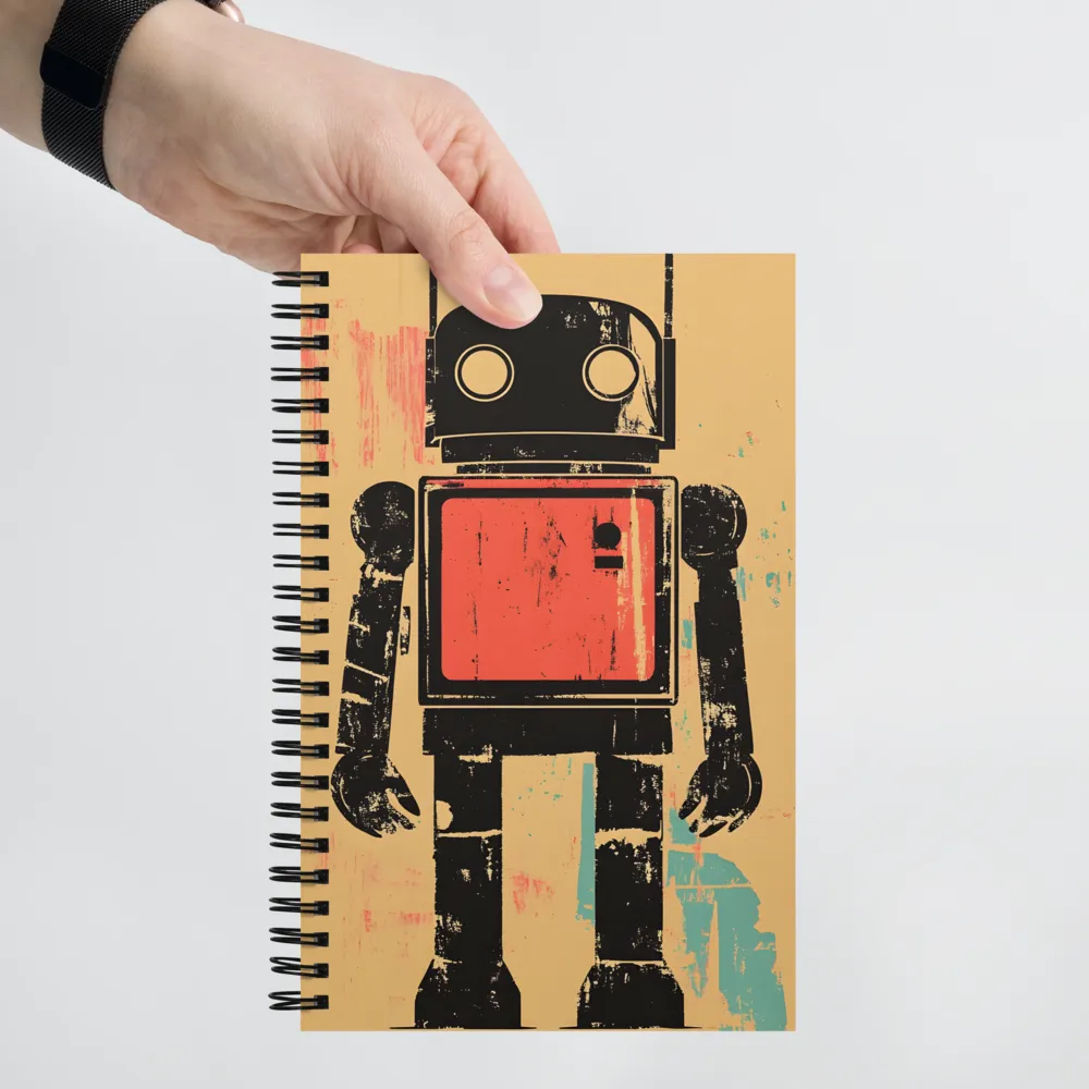 The Retro Robot | Spiral Notebook