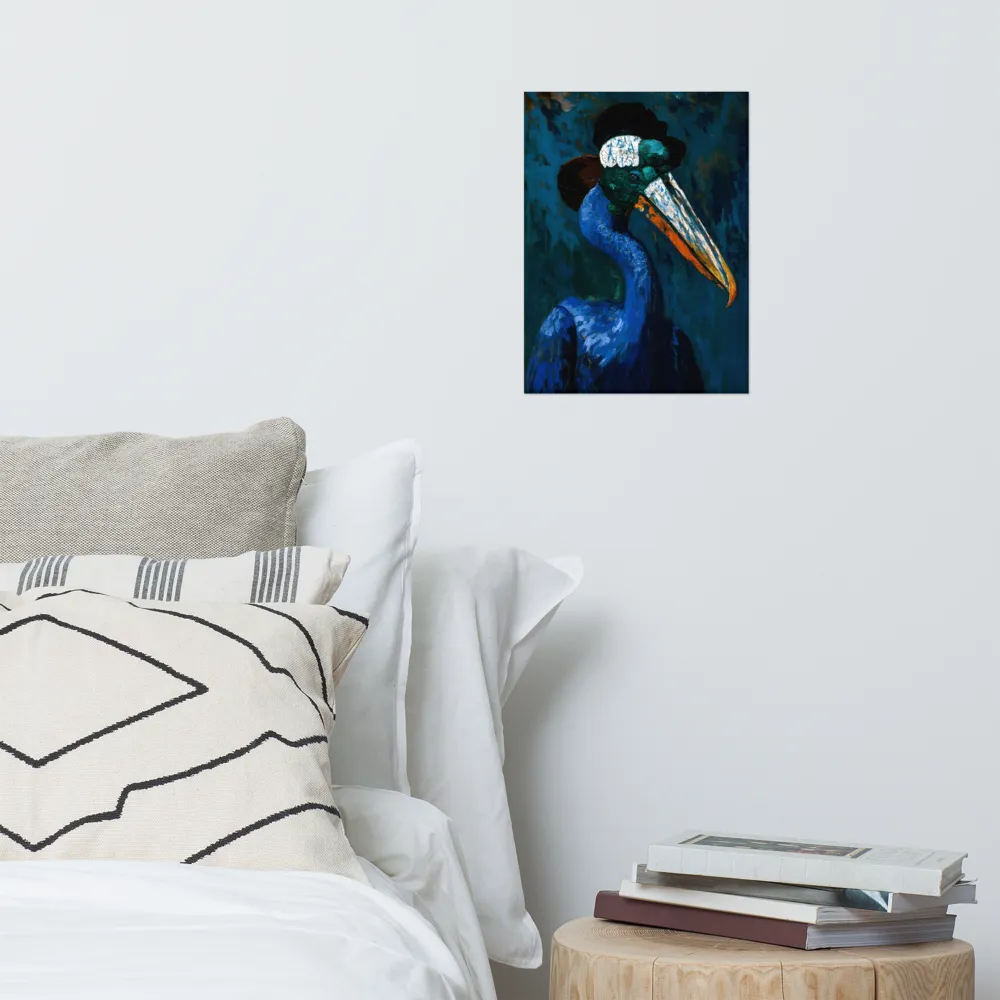 Majestic Absurdity: The Hat-Wearing Bird | Poster | 12″×16″
