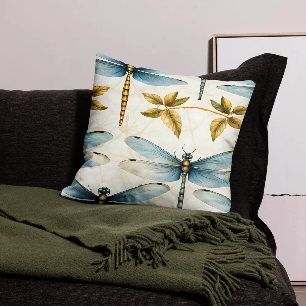 Ethereal Dance of Dragonflies | Pillow | 22″×22″