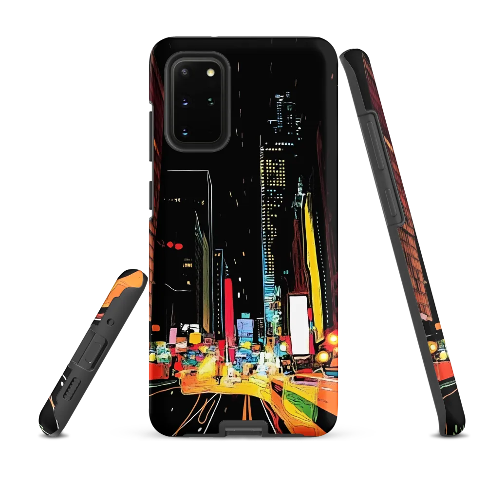 Neon Pulse of the City | Phone Case |  S20 Plus | Tough Case | Matte