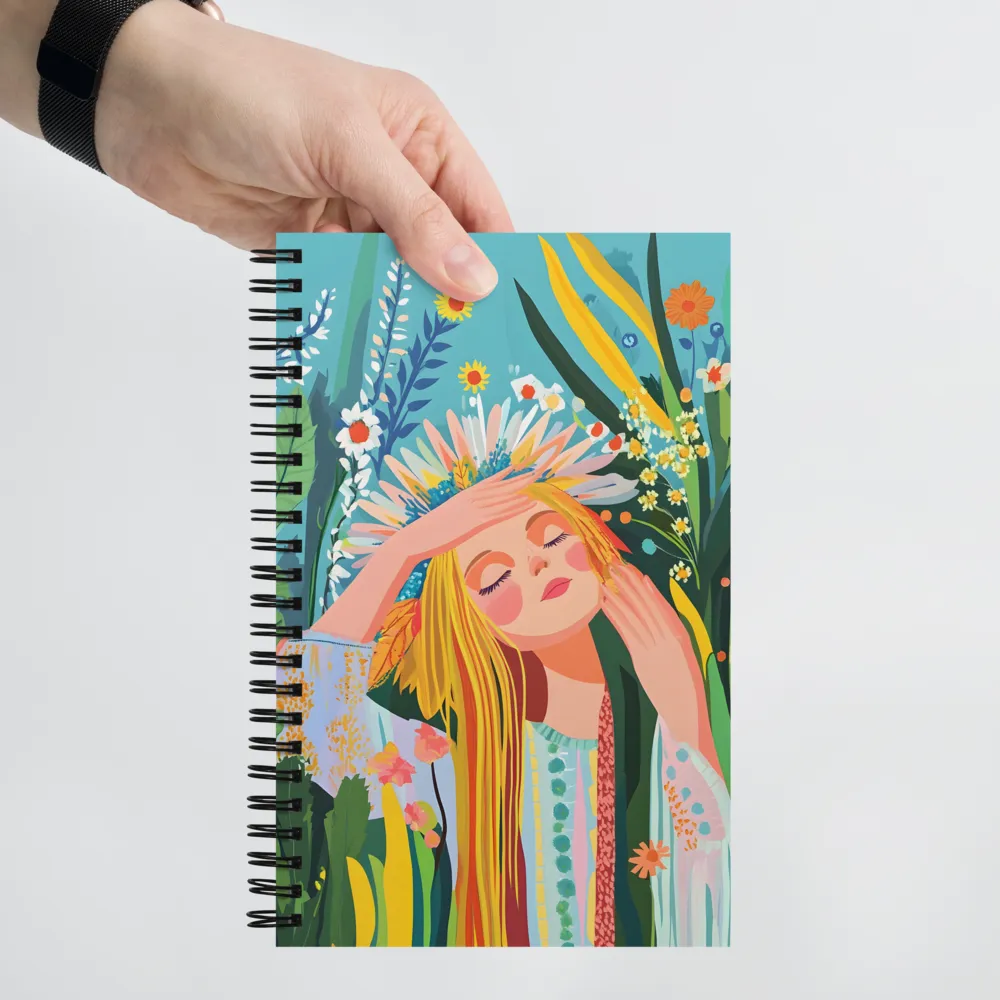 Blooming Serenity | Spiral Notebook