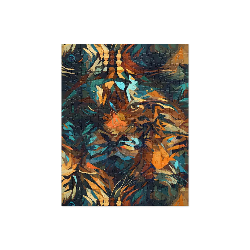 Wild Symphony: Abstract Tigers