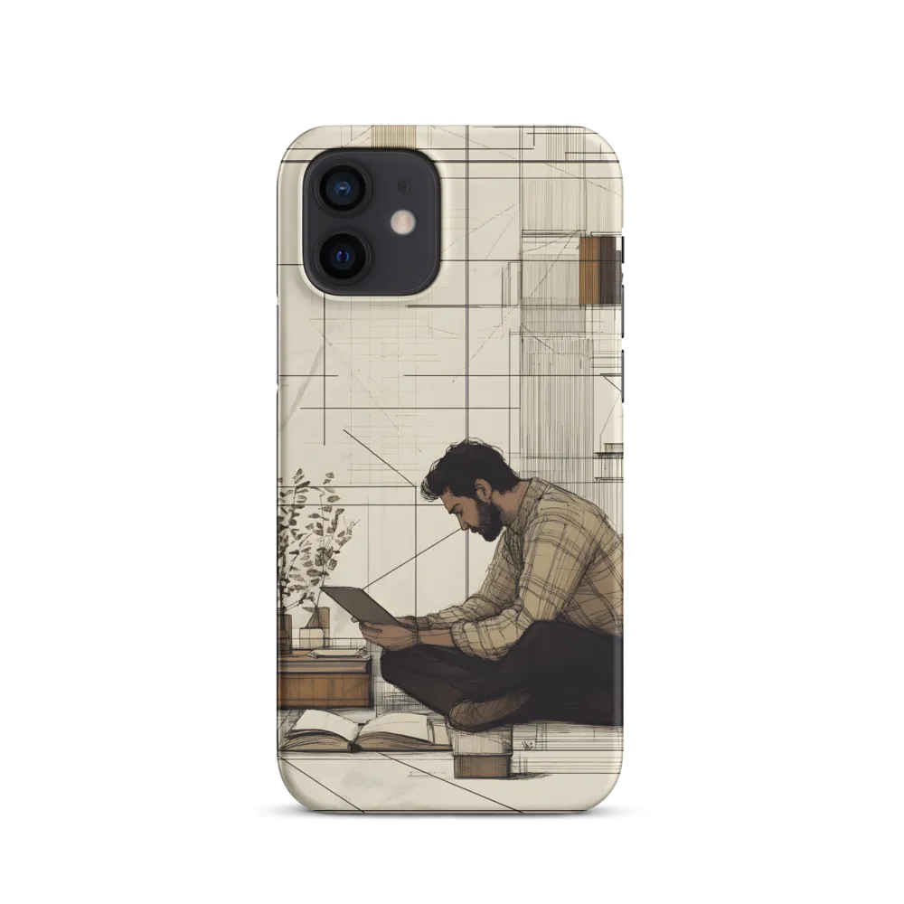 Quiet Reflections in Line | Phone Case |  12 | Snap Case | Matte