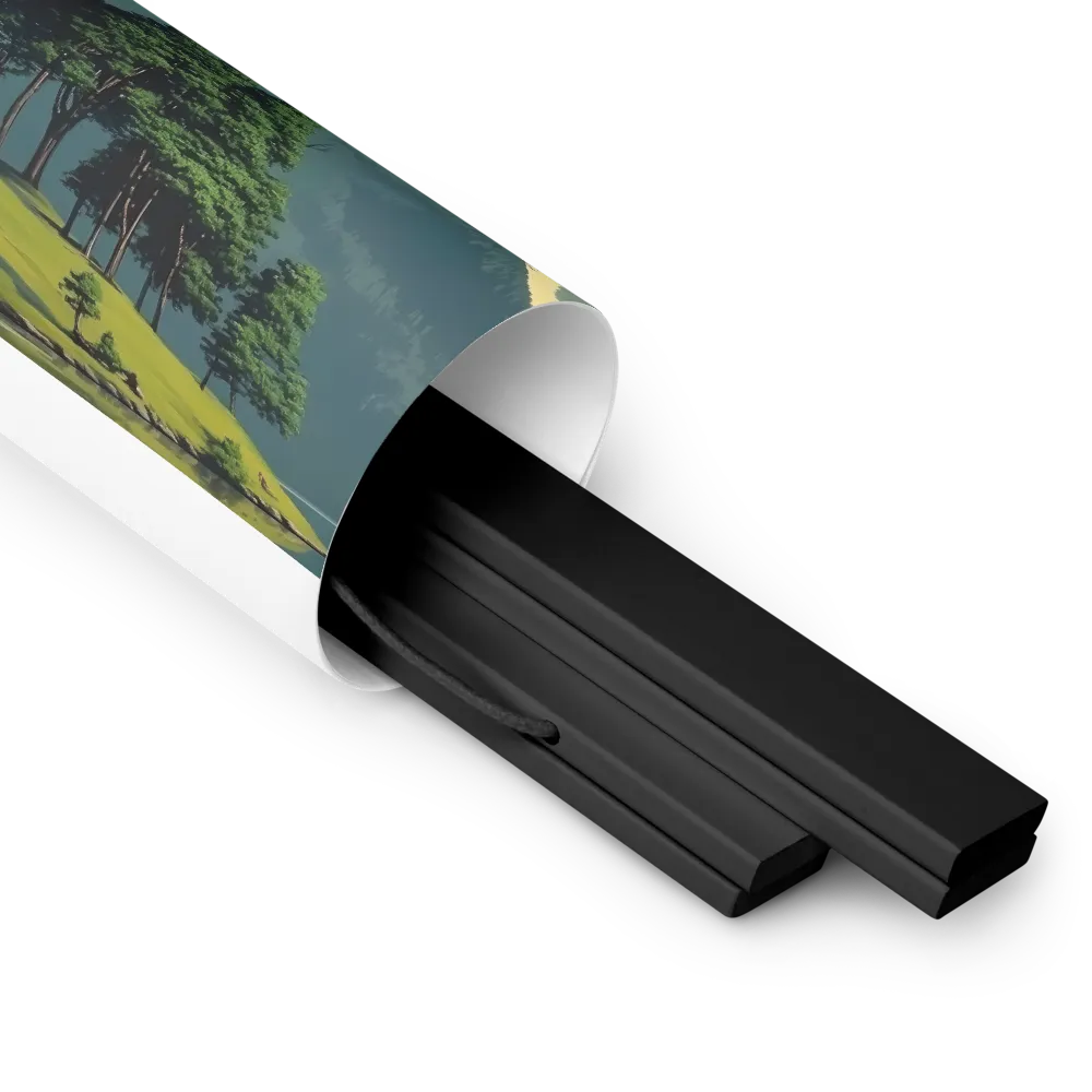 Whispers of Tranquility | Poster With Black Wood Hanger | 8″×10″