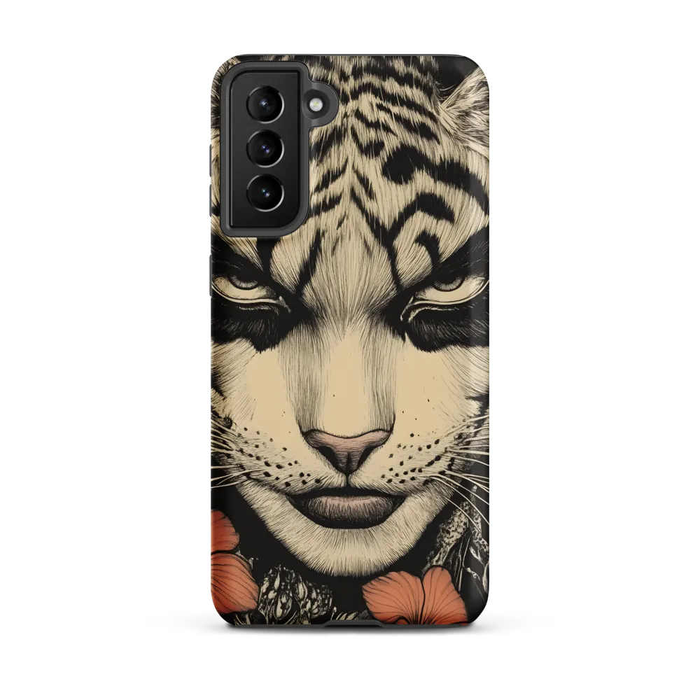 Feline Majesty: The Human-Leopard Connection | Phone Case |  S21 Plus | Tough Case | Matte