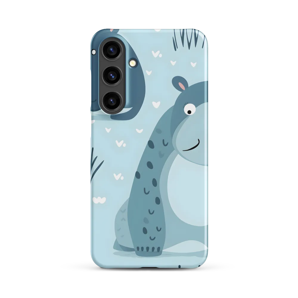 Whimsical Hippo Delight | Phone Case |  S24 Plus | Snap Case | Matte