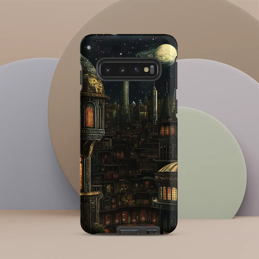 Celestial Enigma: A Surreal Cityscape