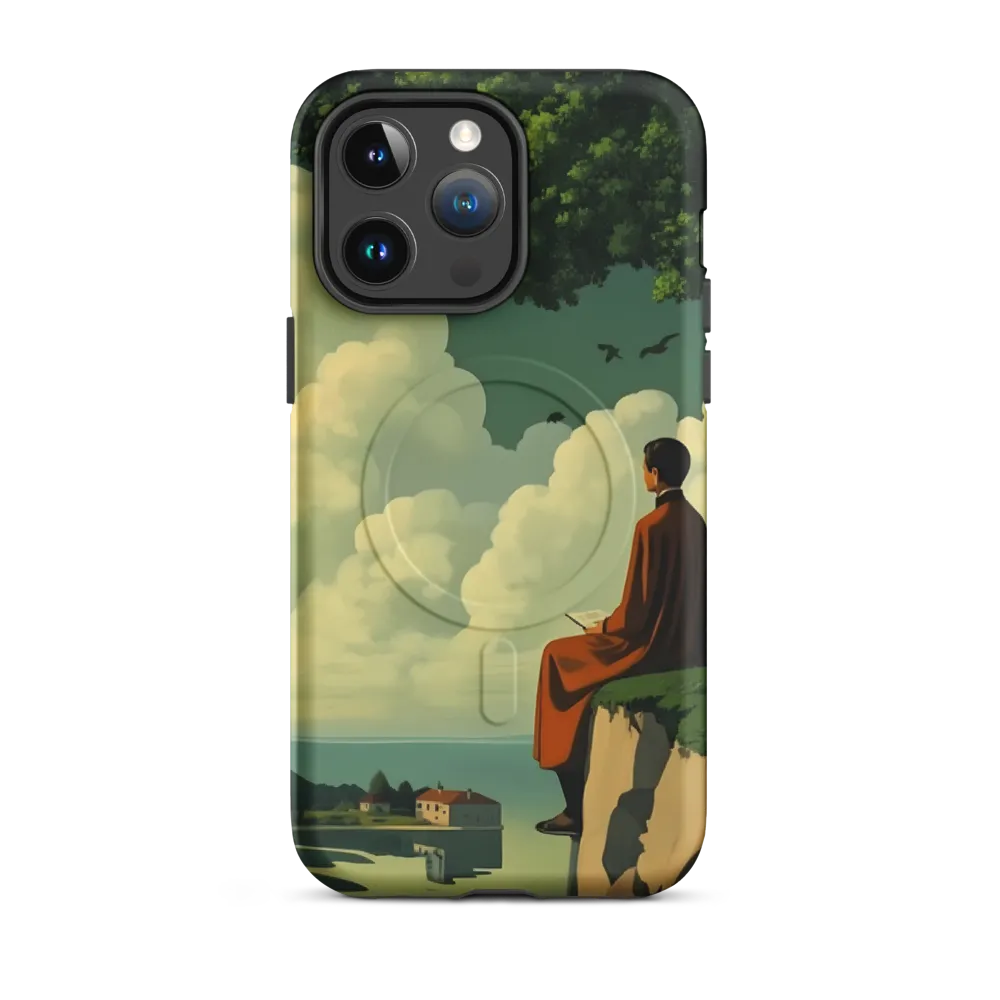 Meditation at the Edge of Serenity | Phone Case |  14 Pro Max | MagSafe® Tough Case | Matte