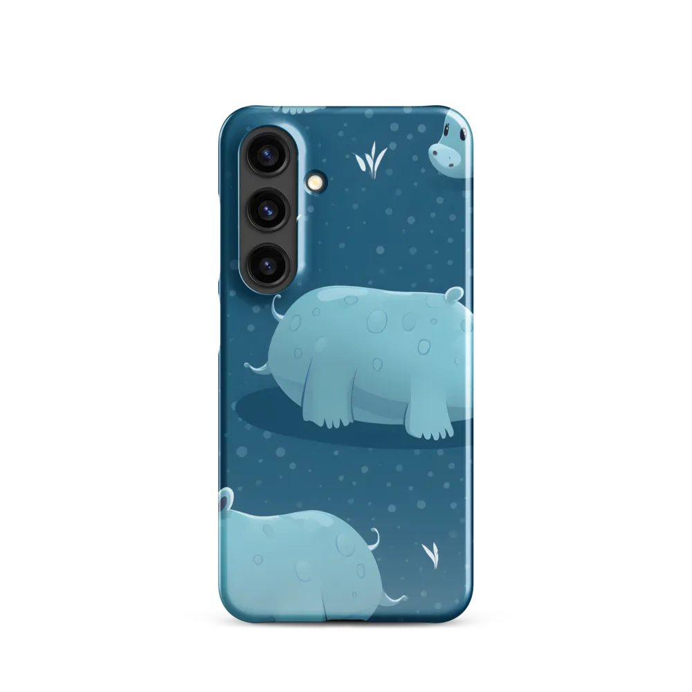 Whimsical Hippo Play | Phone Case |  S24 | Snap Case | Glossy